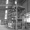 Vibrating screen installed in material separation hall