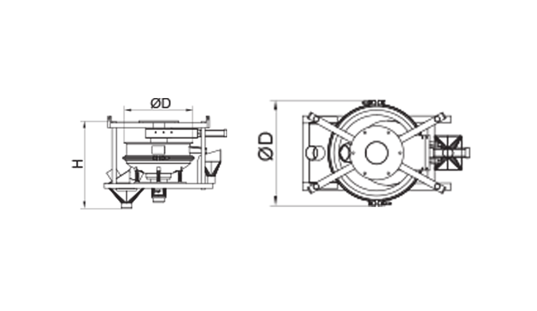 The standard plan of the two-motor vibrating screen that is installed in the factories before the press