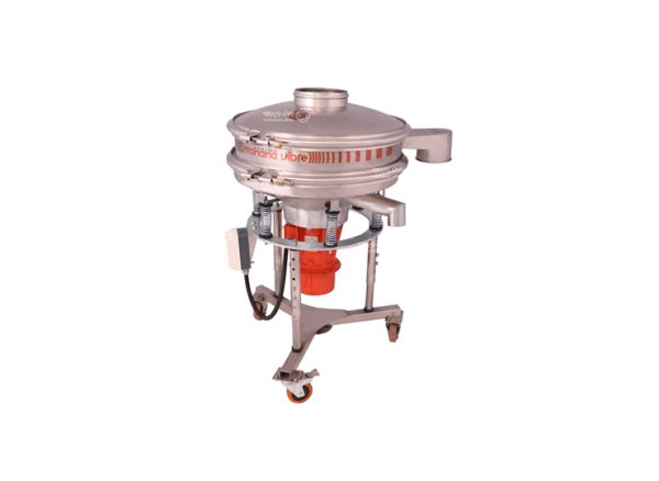 Wheeled round industrial vibrating sieve