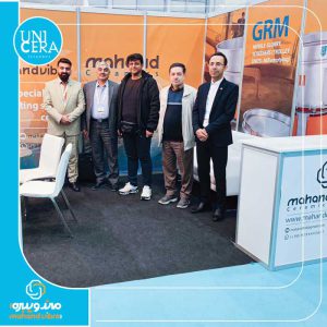خریداران و مدیریت عامل الک های ویبره در نمایشگاه یونیسرا استانبول